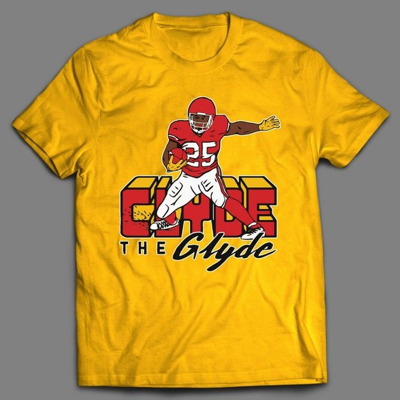 CLYDE "THE GLYDE" CEH KC FOOTBALL QUALITY SHIRT - Picture 1 of 2